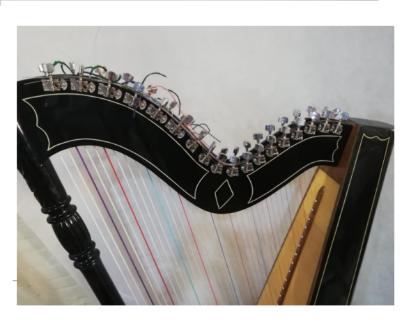 ARPA SEMIPROFESIONAL NEGRA DE LUTHIER - Imagen 2