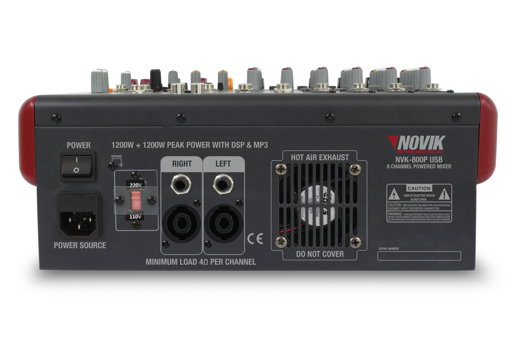 CONSOLA AMPLIFICADA NVK-800P USB NOVIK