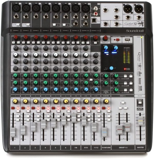 MEZCLADOR ANÁLOGO SIGNATURE 12MTK SOUNDCRAFT