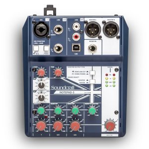 MEZCLADOR PORTATIL NOTEPAD5 SOUNDCRAFT