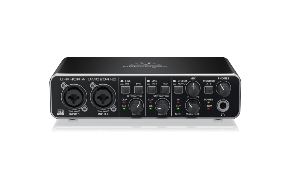 INTERFAZ DE AUDIO UMC204HD BEHRINGER