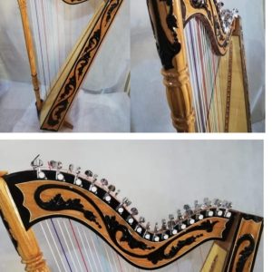 ARPA TALLADA DOBLE COLOR DE LUTHIER