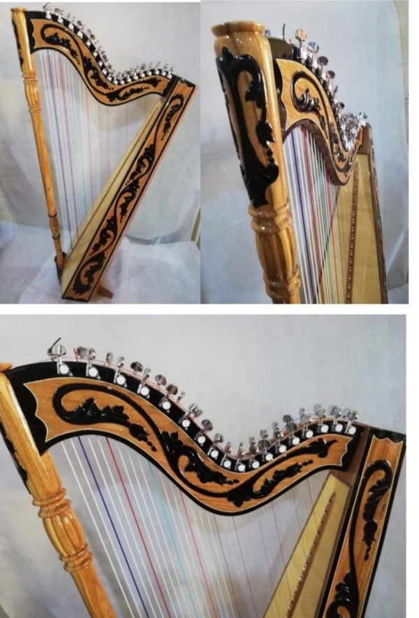 ARPA TALLADA DOBLE COLOR DE LUTHIER