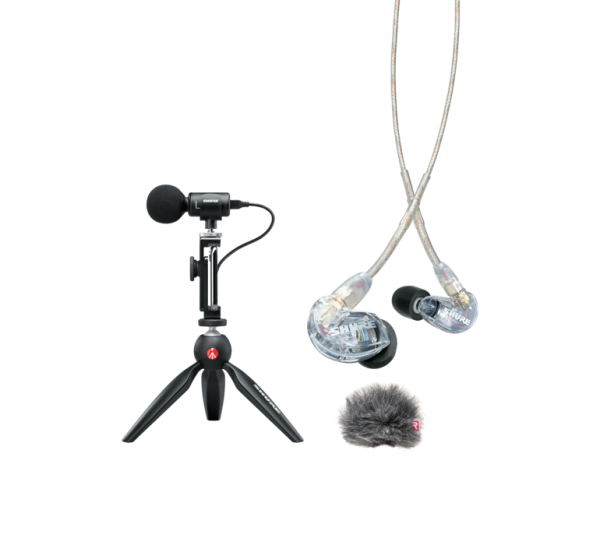 KIT PRODUCCIÓN MV88+SE215 SHURE