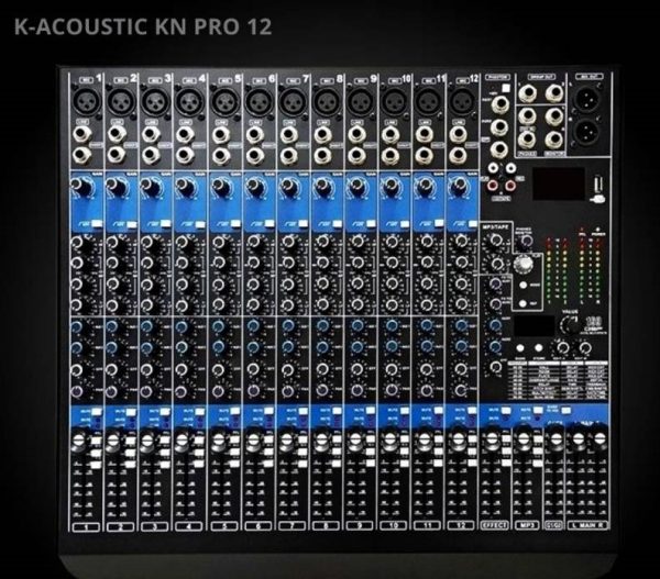 MEZCLADOR ANÁLOGO KN PRO 12 K-ACOUSTIC