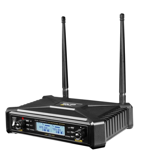 MICROFONO INALAMBRICO DOBLE UHF-600 SKP - Imagen 7