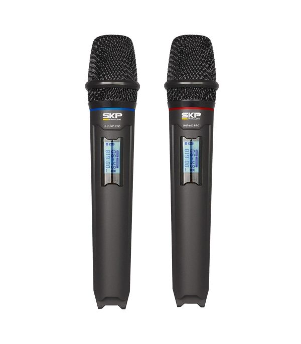 MICROFONO INALAMBRICO DOBLE UHF-600 SKP - Imagen 5