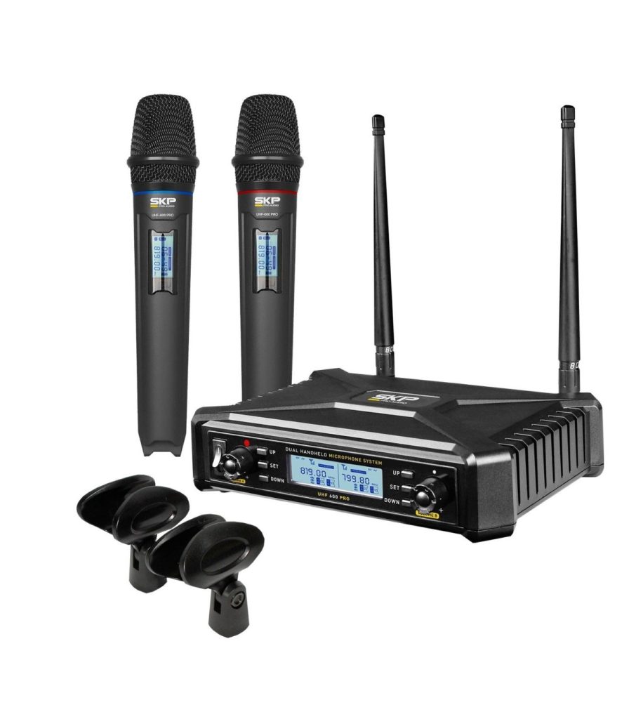 MICROFONO INALAMBRICO DOBLE UHF-600 SKP