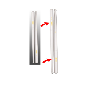 PAR DE BAQUETAS DE BANDA RD-100 RMX