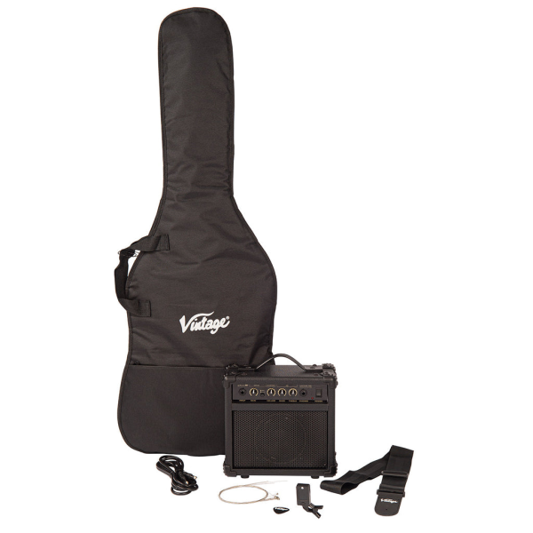 PACK GUITARRA ELECTRICA VIP-V20BLK VINTAGE