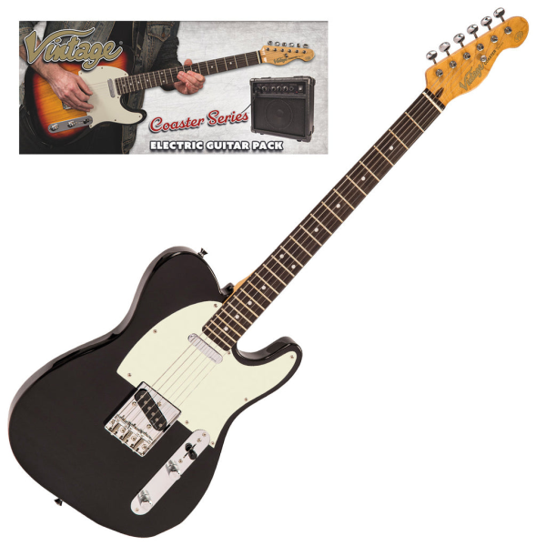 PACK GUITARRA ELECTRICA VIP-V20BLK VINTAGE