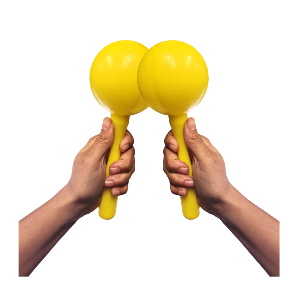 MARACA PLASTICA AMARILLA 20 CM KS-020Y RMX