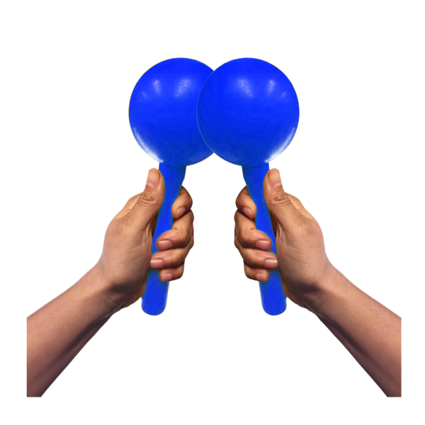 MARACA PLASTICA AZUL 20 CM KS-020B RMX
