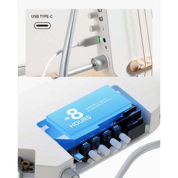 GUITARRA ELECTRICA HUSH-I PRO BLANCA EC6868 DONNER