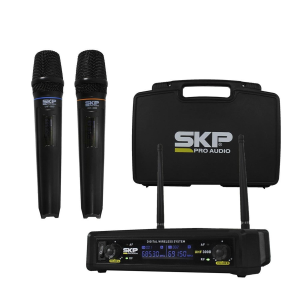 MICROFONO DOBLE INALAMBRICO UHF 300D SKP