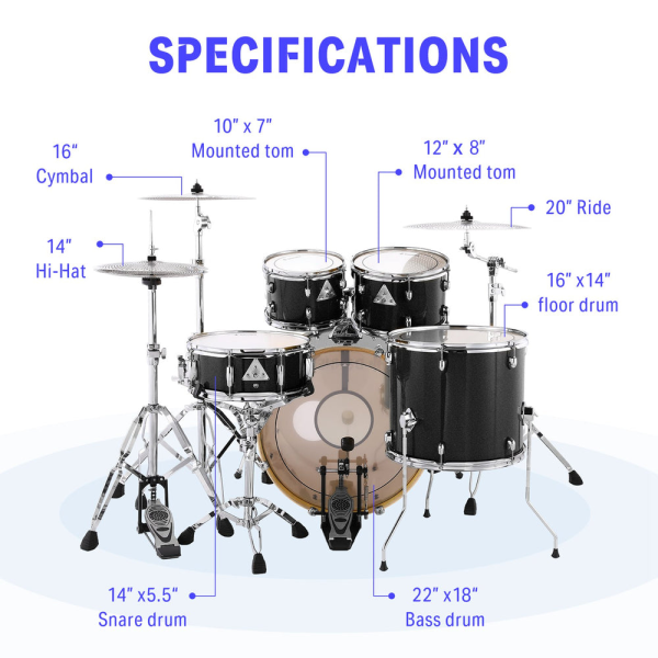 BATERIA COMPLETA EC6080 DONNER