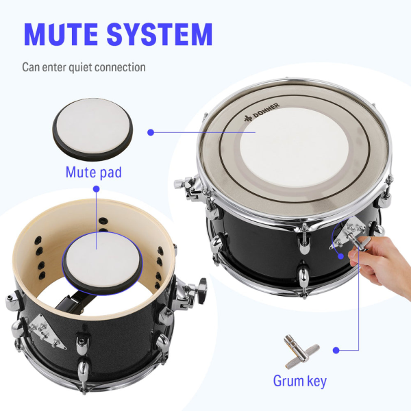 BATERIA COMPLETA EC6080 DONNER