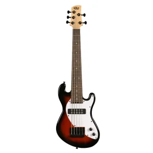 U-BASS SOLIDO 5 CUERDAS FRETTED MAROON BURST KALA