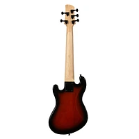 U-BASS CUERPO SOLIDO 5 CUERDAS FRETLESS SUNBURST KALA - Imagen 2