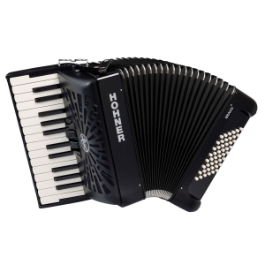 ACORDEON 48 BRAVO II W/BAG A16522 BK HOHNER