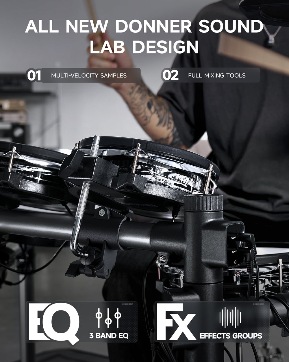 BATERIA ELECTRONICA BEAT EC6983 DONNER