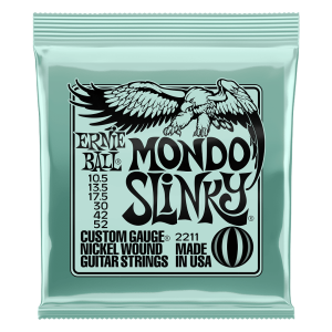 SET DE CUERDAS GUITARRA ELECTRICA MONDO SLINKY 10.5–52 ERNIE BALL