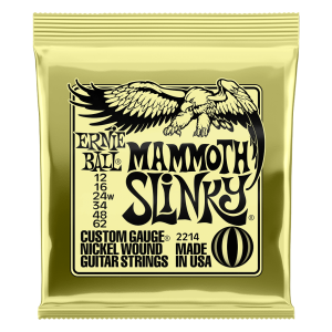 SET DE CUERDAS GUITARRA ELECT. MAMMOTH SLINKY 12 – 62 ERNIE BALL