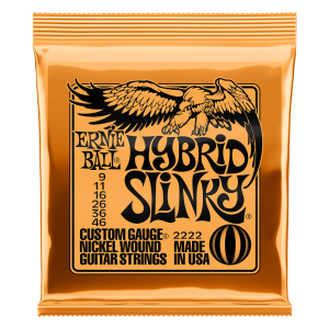 SET DE CUERDAS GUITARRA ELECT. HYBRID SLINKY 9 – 46 ERNIE BALL