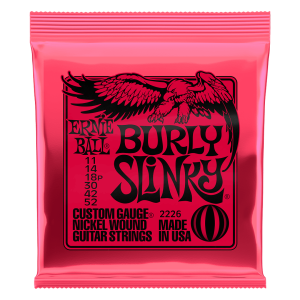 SET DE CUERDAS GUITARRA ELECT. BURLY SLINKY 11–52 ERNIE BALL