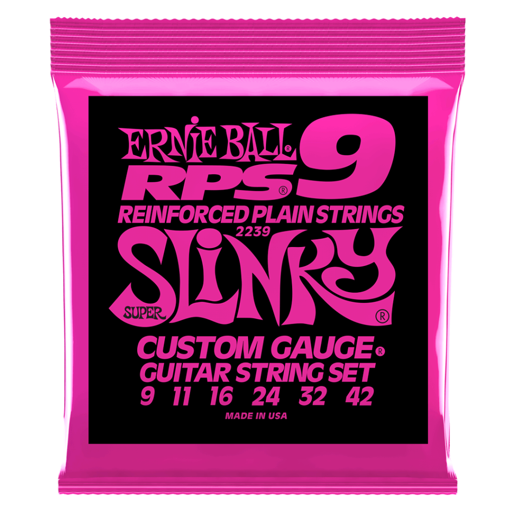 SET DE CUERDAS GUITARRA ELECT. SUPER SLINKY RPS 9–42 ERNIE BALL