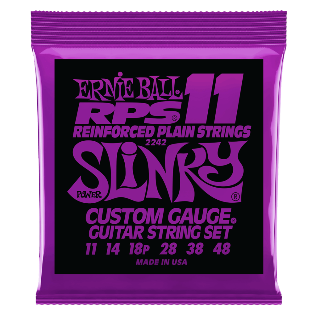SET CUERDAS GUITARRA ELECT. POWER SLINKY RPS 11–48 ERNIE BALL