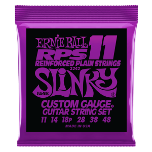 SET CUERDAS GUITARRA ELECT. POWER SLINKY RPS 11–48 ERNIE BALL