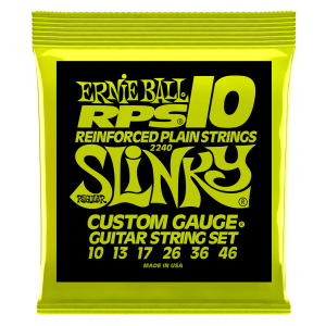 SET DE CUERDAS GUITARRA ELECT. REGULAR SLINKY RPS 10–46 ERNIE BALL
