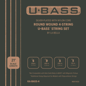 SET CUERDAS UBASS 4 ROUND WOUND KA-BASS-4 LA BELLA