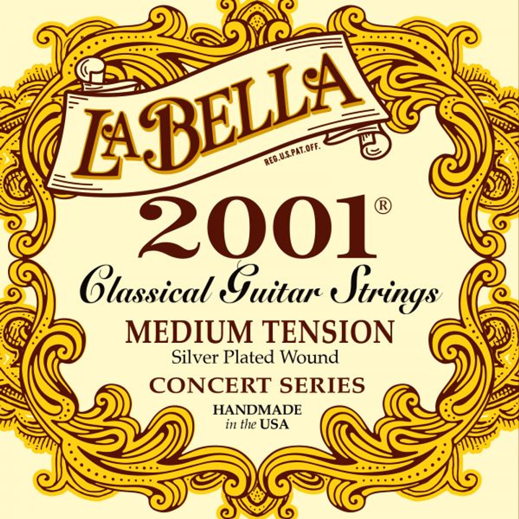 SET DE CUERDAS GUITARRA CLASICA 2001MED LA BELLA
