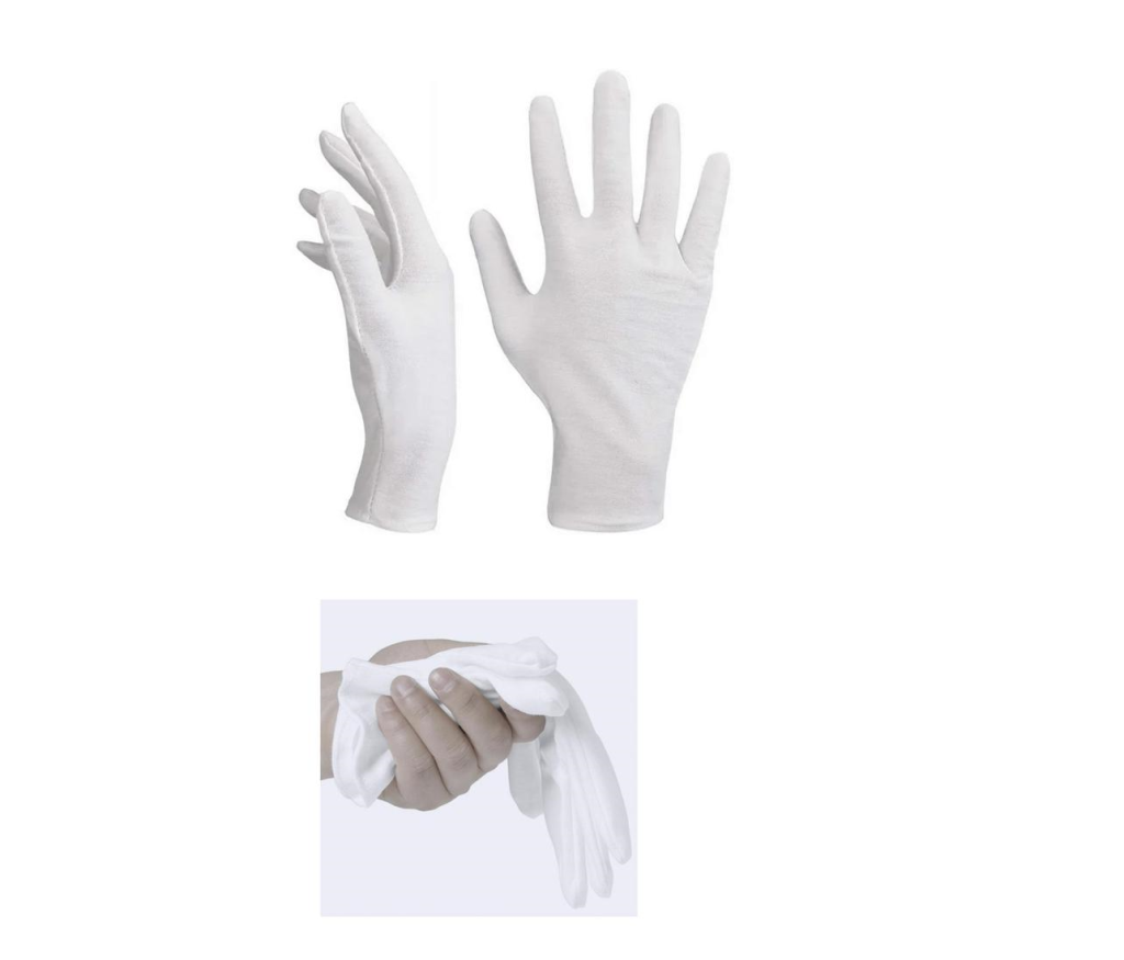 GUANTES BLANCOS DE ALGODON RMX