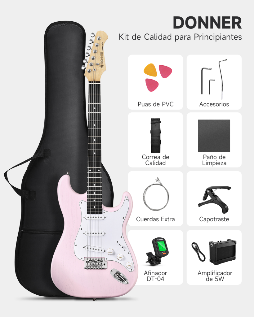 PACK GUITARRA ELECTRICA DST-80 EC6957 DONNER