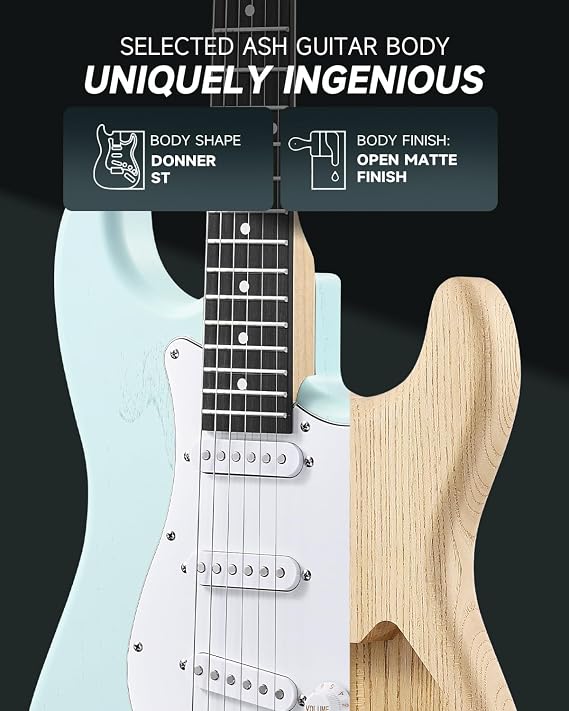PACK GUITARRA ELECTRICA DST-80 EC6960 DONNER - Imagen 4