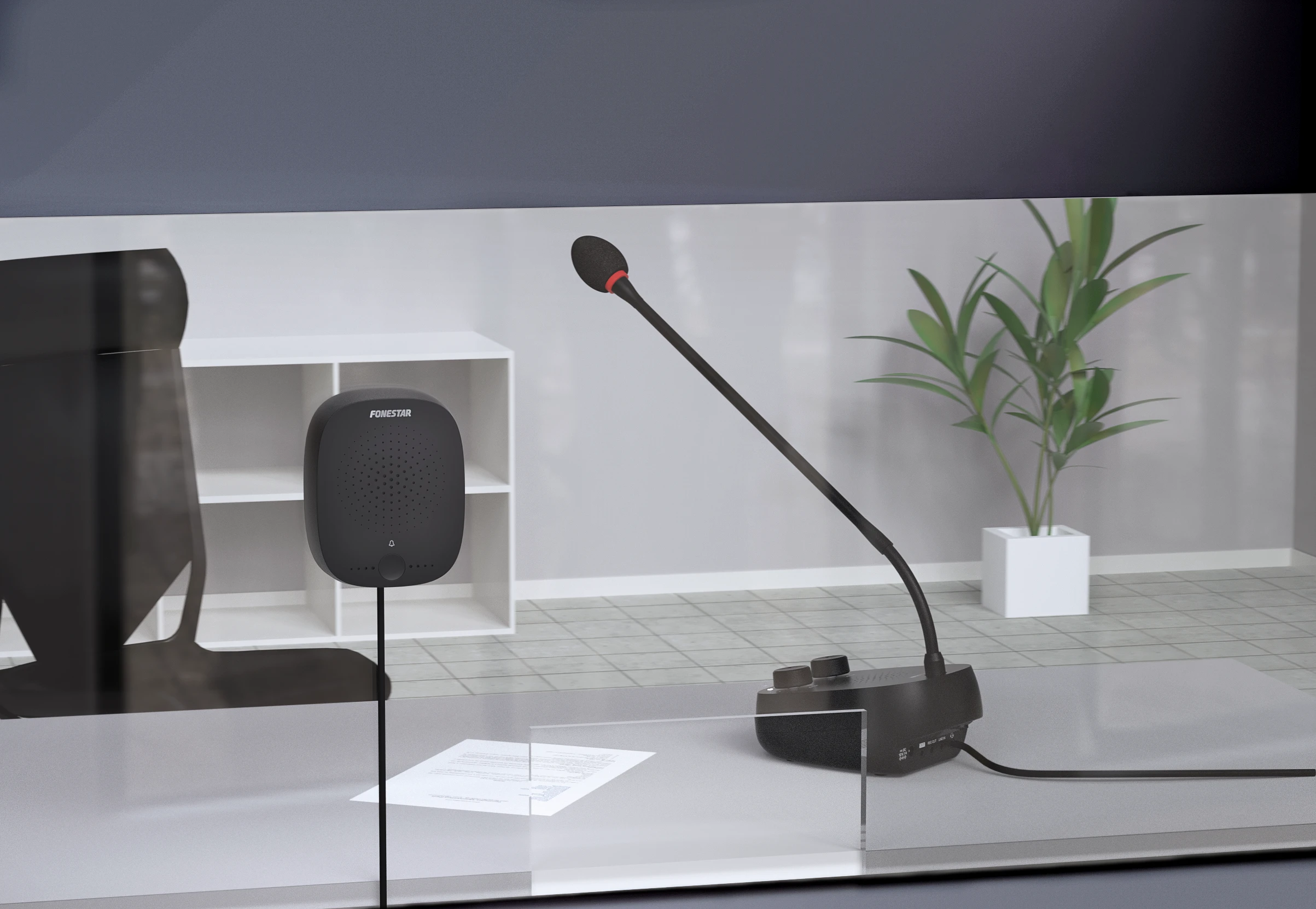 INTERCOMUNICADOR DE VENTANILLA INTERFON-V FONESTAR