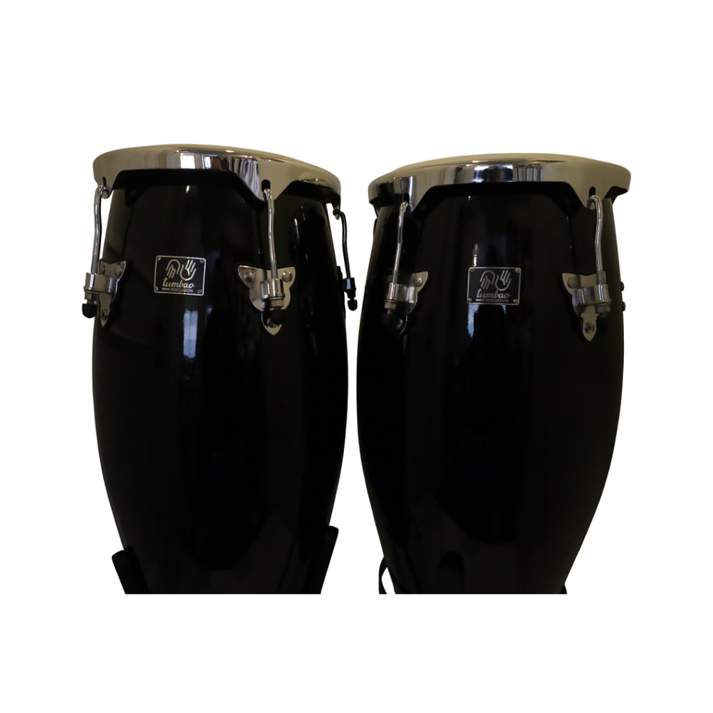 SET DE CONGA CON ATRIL 10 X 11 TP100SBK TUMBAO