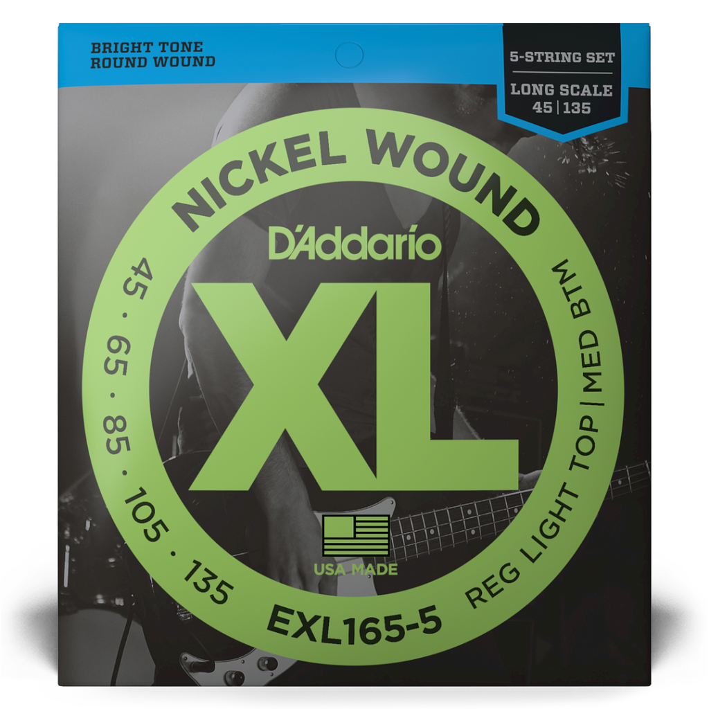 SET DE CUERDAS DE BAJO ELECTRICO 45-125 EXL165-5 DADDARIO