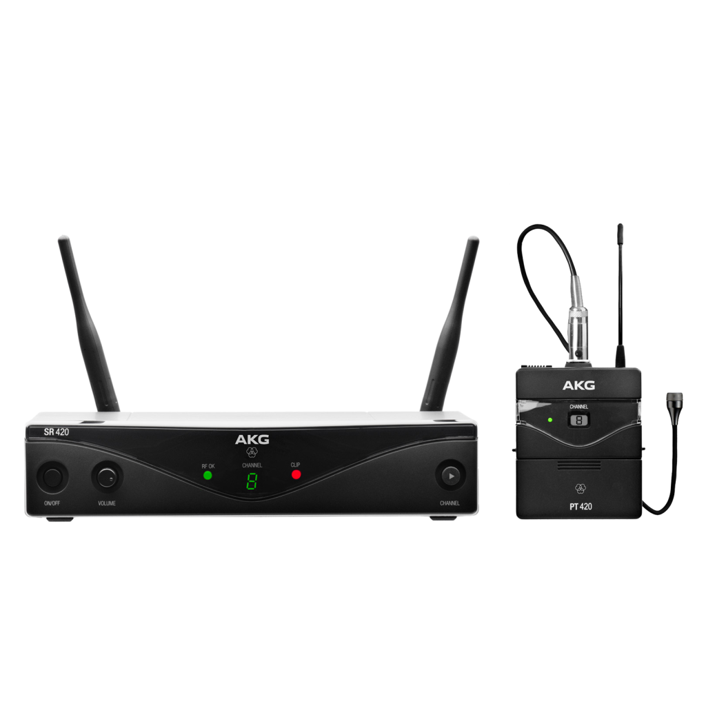 MICROFONO INALAMBRICO LAVALIER WMS420 PRES SET AKG